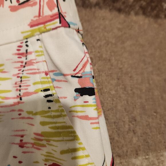 Talbots 16P Sailboats Cotton Pencil Skirt - Picture 3 of 5